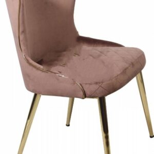 Chaise ossature métallique personnalisable et disponible en cuir, velours, simili cuir, tissu