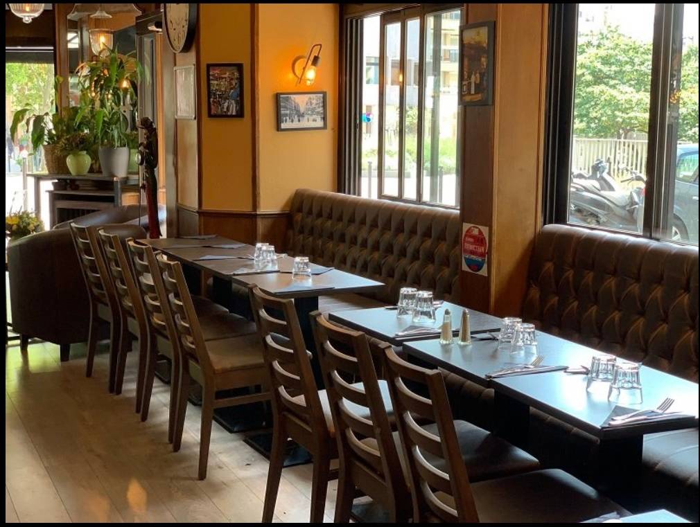 Aménagement du restaurant brasserie Le Barrault à Paris 13e 1